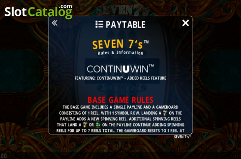Скрин6. Seven 7's слот