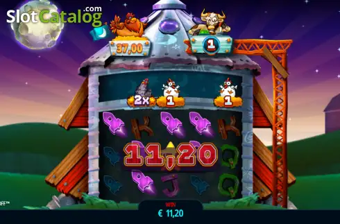 Скрин3. Lucky Clucks 3: Barnyard Blastoff слот