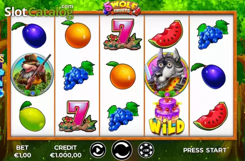Скрин2. 5 Wolf Fruits слот