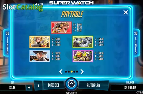 Скрин8. Super Watch слот