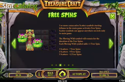 Скрин7. Treasure Craft слот