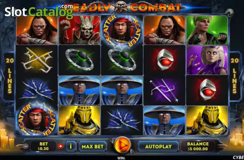 Скрин2. Deadly Combat слот