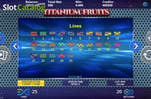 Скрин9. Titanium Fruits слот