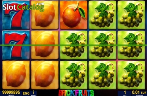 Скрин2. Brick Fruits слот