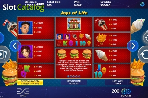 Скрин5. Joys of Life слот