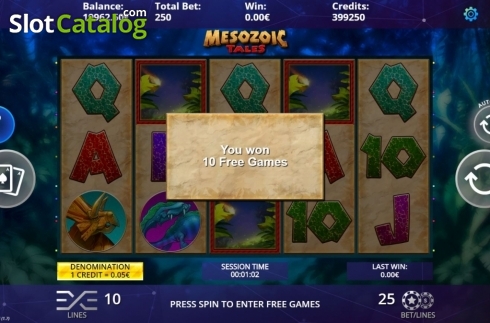 Скрин3. Mesozoic Tales слот