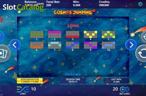 Скрин9. Cosmos Jumping слот