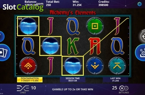 Скрин3. Alchemy's Elements слот