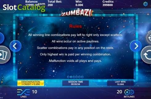 Скрин6. Zumbazi слот
