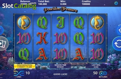 Скрин2. Poseidon Treasure слот