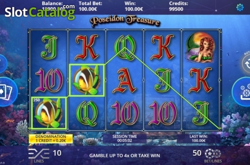Скрин3. Poseidon Treasure слот
