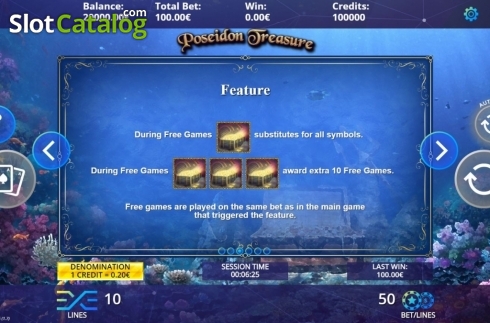 Скрин7. Poseidon Treasure слот
