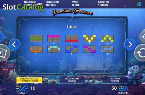 Скрин9. Poseidon Treasure слот