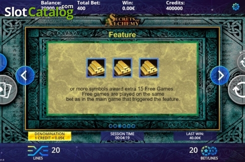 Скрин7. Secrets of Alchemy (DLV) слот