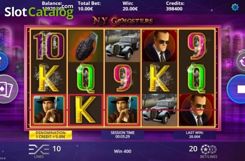 Скрин3. N.Y. Gangsters слот