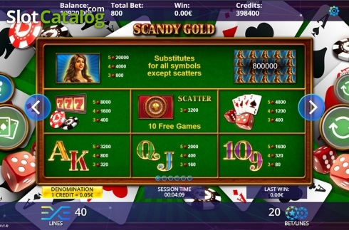 Скрин6. Scandy Gold слот