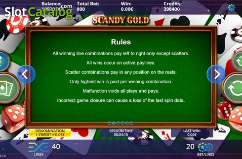 Скрин7. Scandy Gold слот