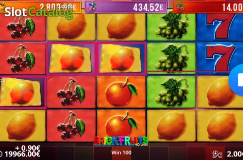 Скрин4. Brick Fruits 40 Lines слот