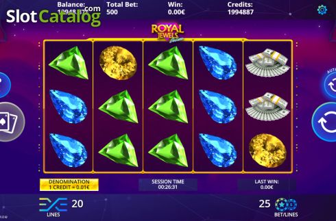 Скрин2. Royal Jewels Deluxe слот