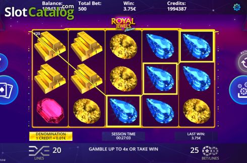 Скрин3. Royal Jewels Deluxe слот