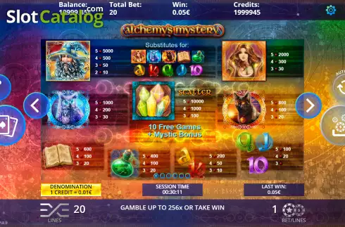 Скрин7. Alchemys Mystery слот