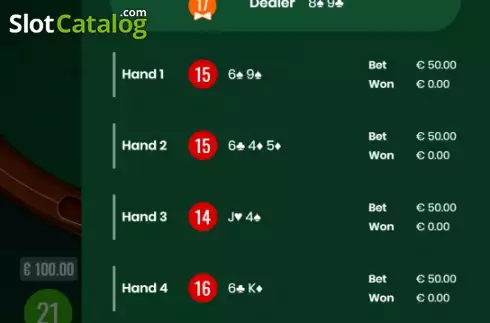 Скрин9. Blackjack Evolution 7 SP слот