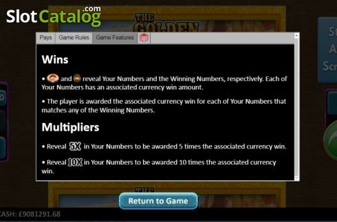 Скрин7. Golden Grand Scratcher слот