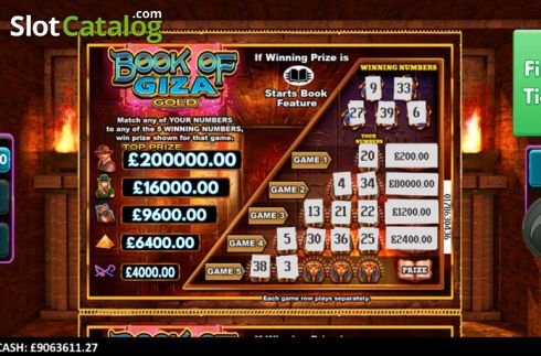 Скрин5. Book of Giza Gold слот