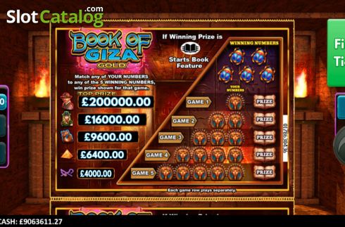 Скрин4. Book of Giza Gold слот