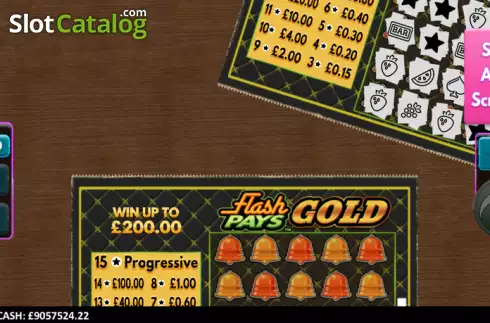 Скрин5. Flash Pays Gold Scratcher слот