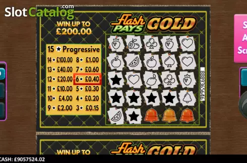 Скрин6. Flash Pays Gold Scratcher слот