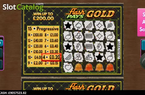 Скрин7. Flash Pays Gold Scratcher слот