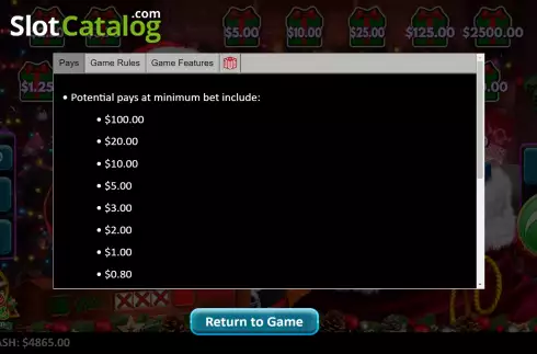 Скрин7. Santa Pays LuckyTap слот