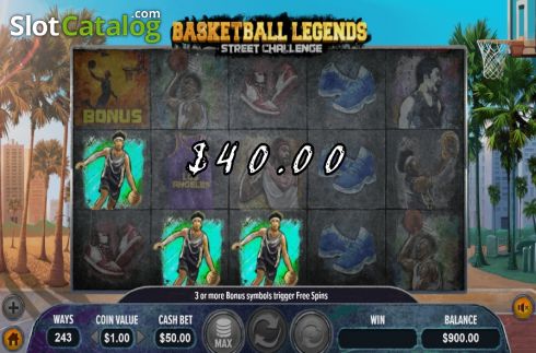 Скрин3. Basketball Legends Street Chalenge слот