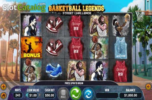 Скрин2. Basketball Legends Street Chalenge слот