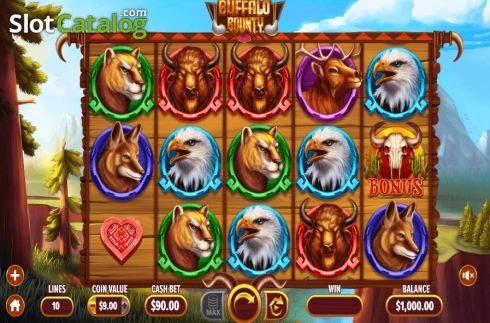 Скрин2. Buffalo Bounty слот