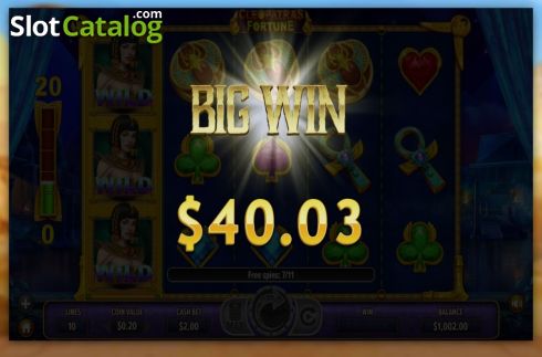 Скрин5. Cleopatras Fortune (Dragon Gaming) слот