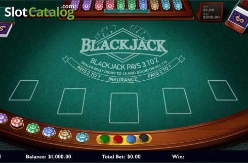 Скрин2. Blackjack (Dragon Gaming) слот