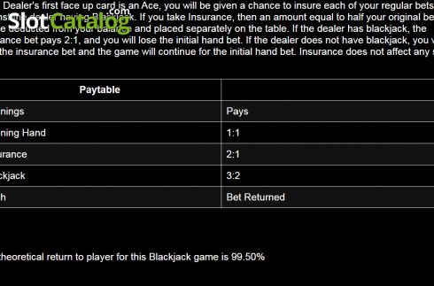 Скрин5. Blackjack (Dragon Gaming) слот