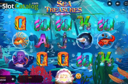 Скрин2. Sea Treasures (Dragon Gaming) слот