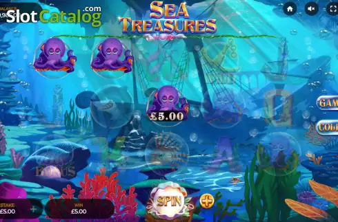 Скрин3. Sea Treasures (Dragon Gaming) слот