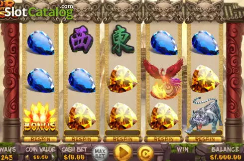 Скрин2. Four Mighty Beasts слот