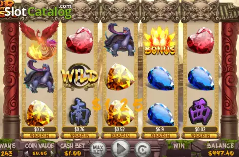 Скрин4. Four Mighty Beasts слот