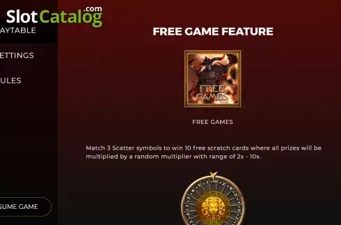 Скрин7. Rise of the Titans Scratchcard слот