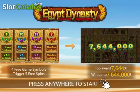 Скрин2. Egypt Dynasty слот