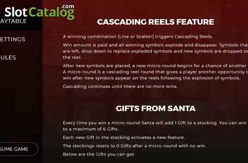 Скрин9. Gifts from Santa слот