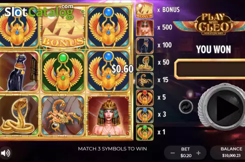 Скрин4. Play With Cleo Scratchcard слот