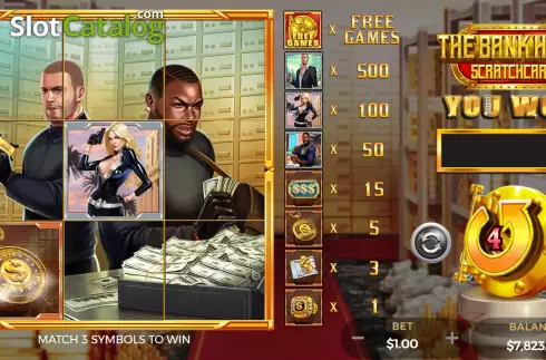 Скрин3. The Bank Heist Scratchcard слот