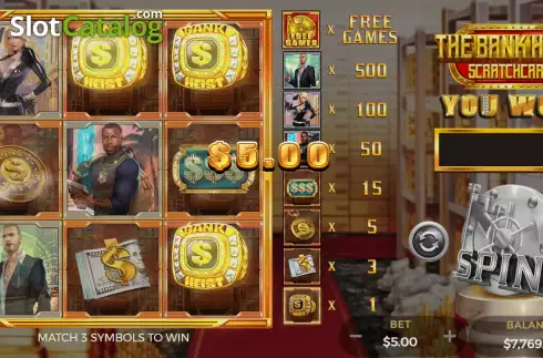 Скрин6. The Bank Heist Scratchcard слот