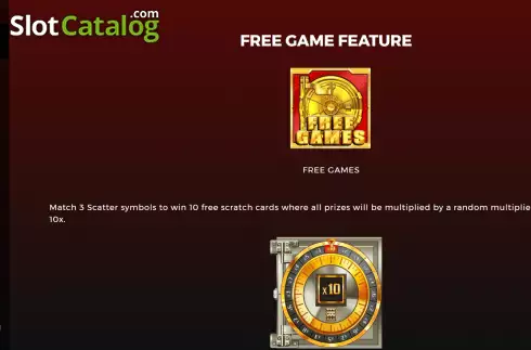 Скрин7. The Bank Heist Scratchcard слот